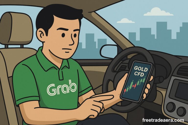 Tài xế Grab giao dịch vàng CFD